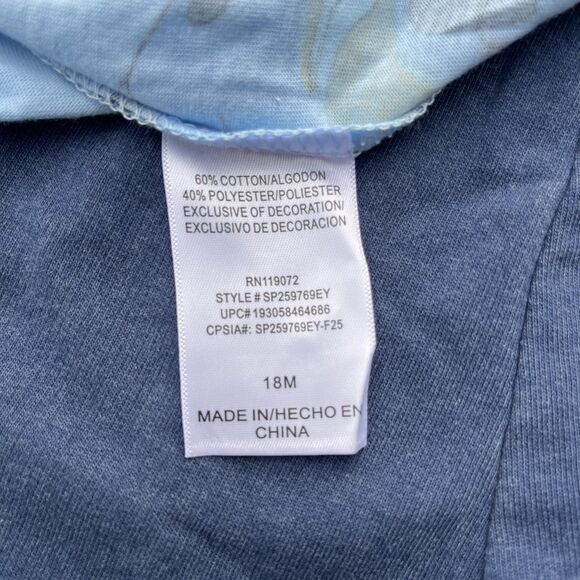 Bluey Bingo Two Piece Set Short Sleeve Shirt and Shorts Clear Sky Size 18M NWT - Picture 7 of 8